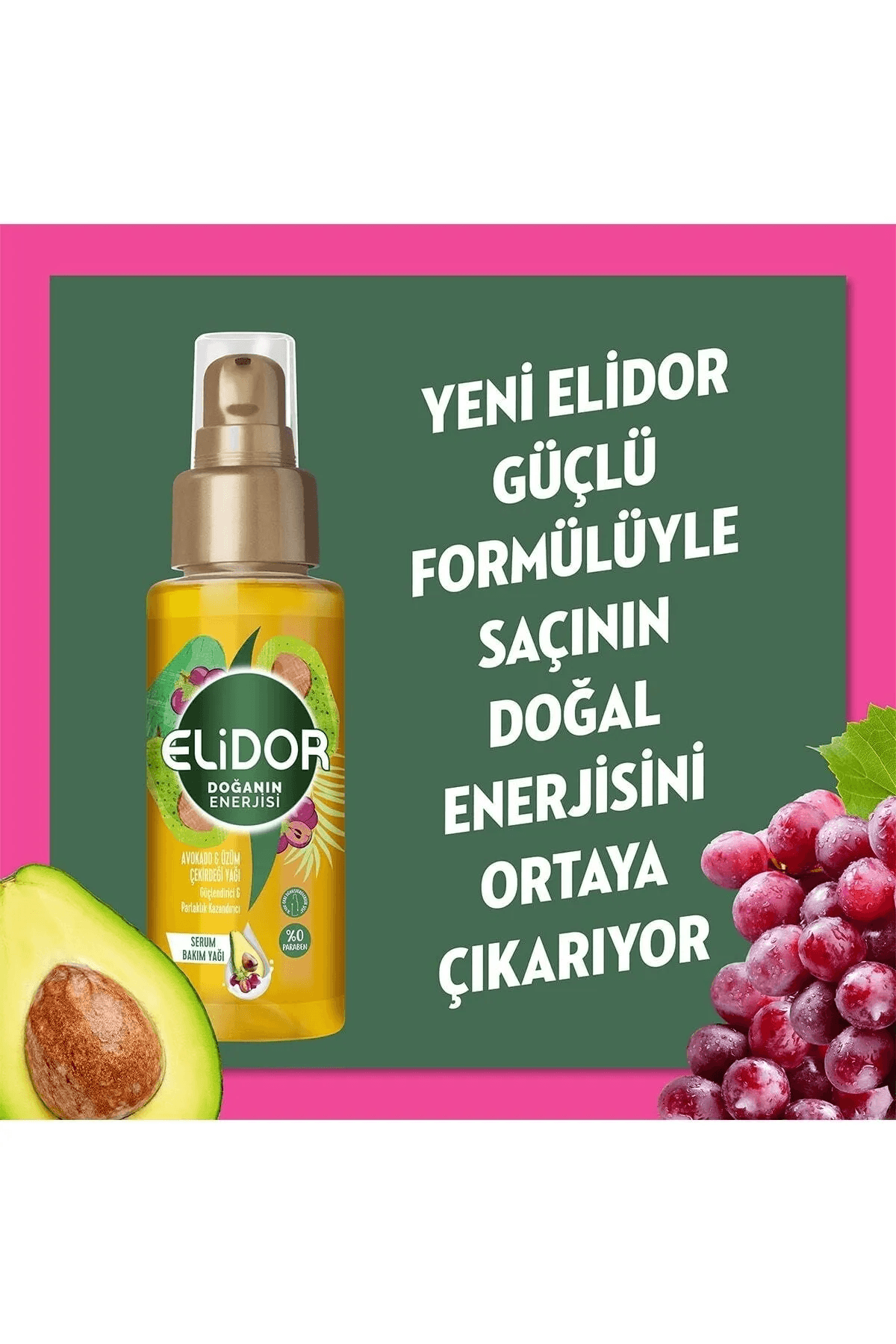 Elidor Doğanın Enerjisi Serum Bakım Yağı 80 Ml