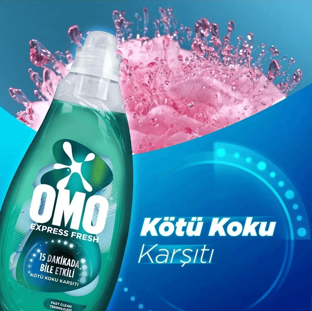 Omo Express Fresh Sıvı Deterjan 37 Yıkama 1480 Ml