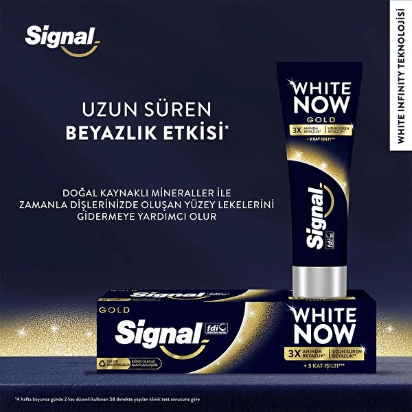 Signal White Now 3 Kat Işıltı Diş Macunu 75 Ml