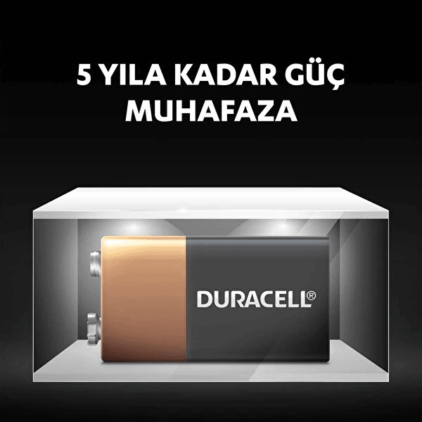 Duracell Alkalin 9v 1 Pil(6LR61/MN1604) 1 Adet