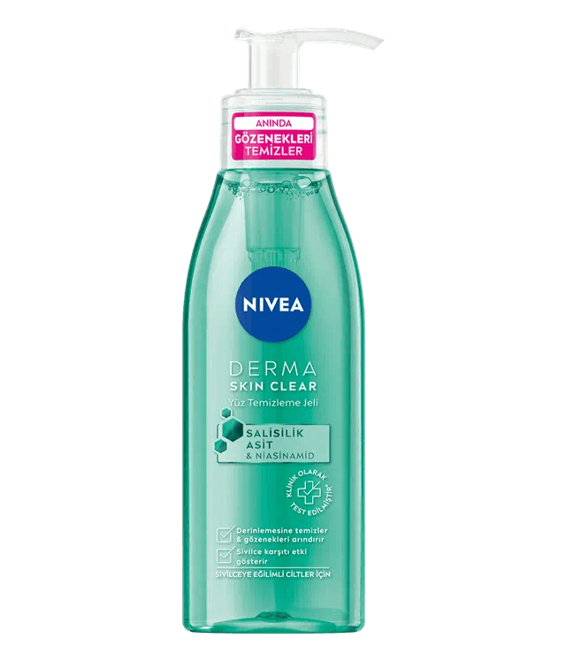 Nivea Derma Skın Clear Sivilceye Eğilimli Ciltler İçin Yüz Temizleme Jeli 150 Ml