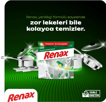 Renax Bulaşık Makinesi Kapsülü Hepsi Bir Arada 44'lü