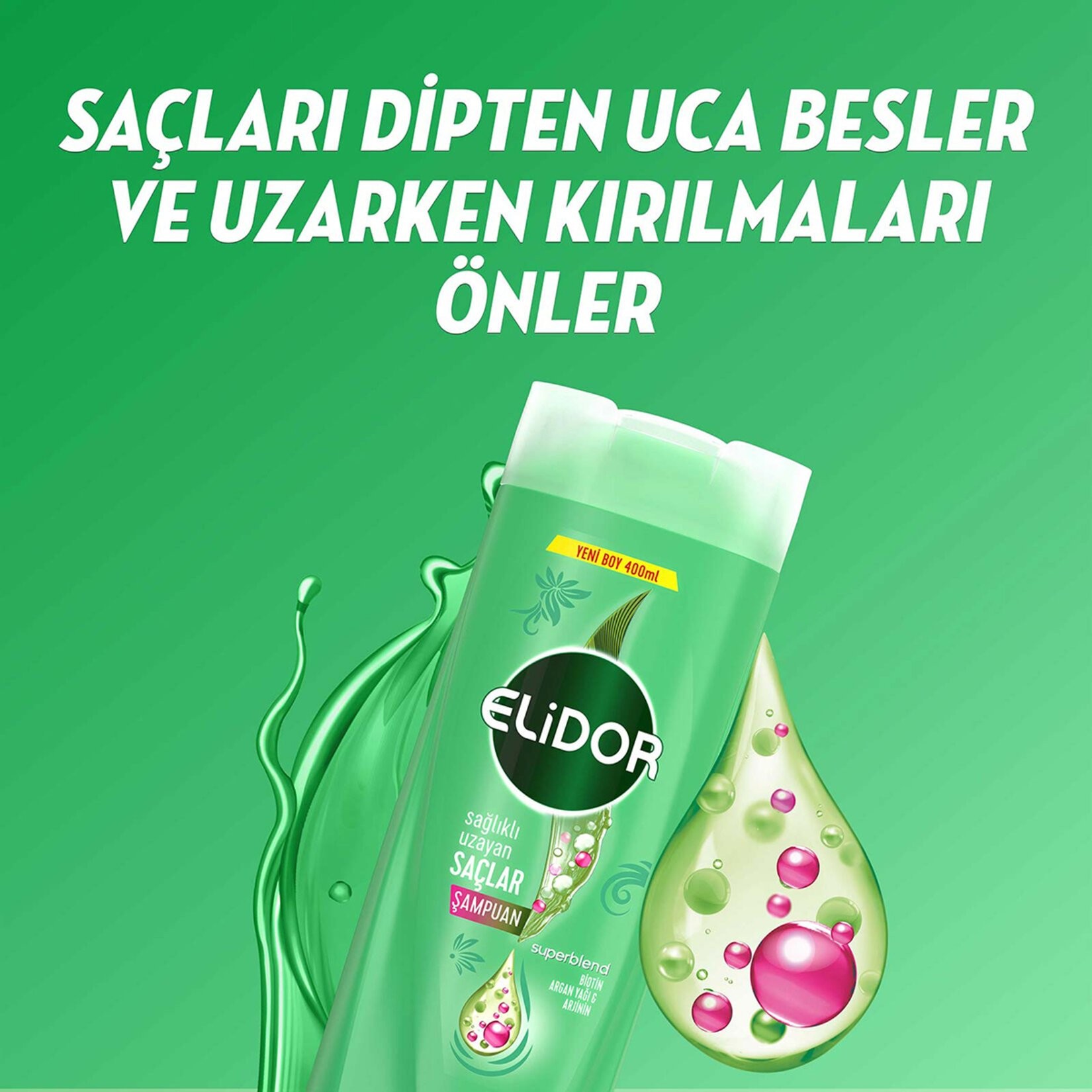 Elidor Sağlıklı Uzayan Saçlar Şampuan 400 Ml