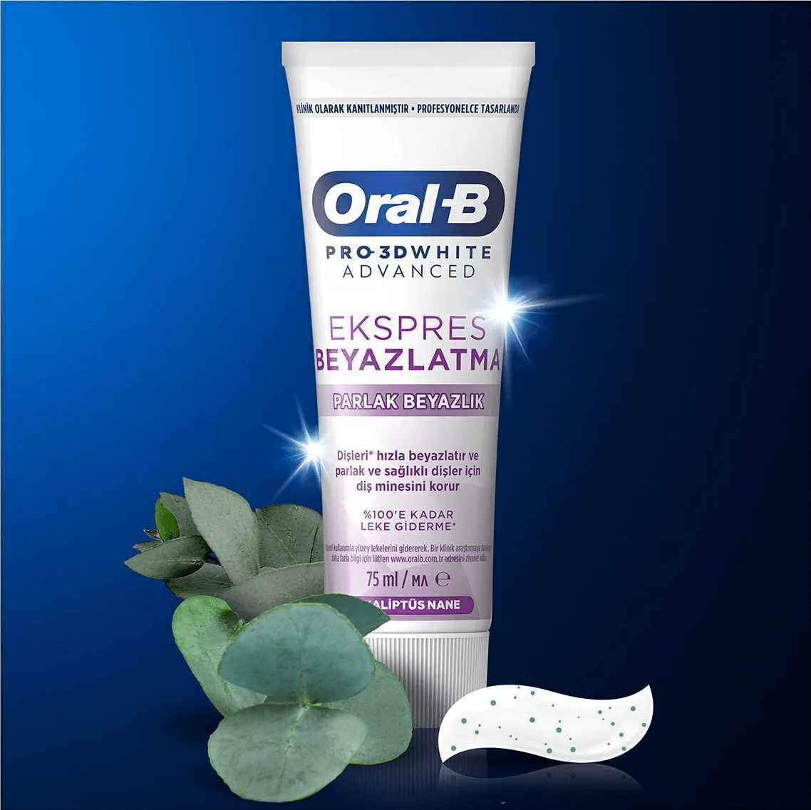 Oral-B Pro-3d White Advanced Ekspres Beyazlatma Parlak Beyazlık 75 Ml