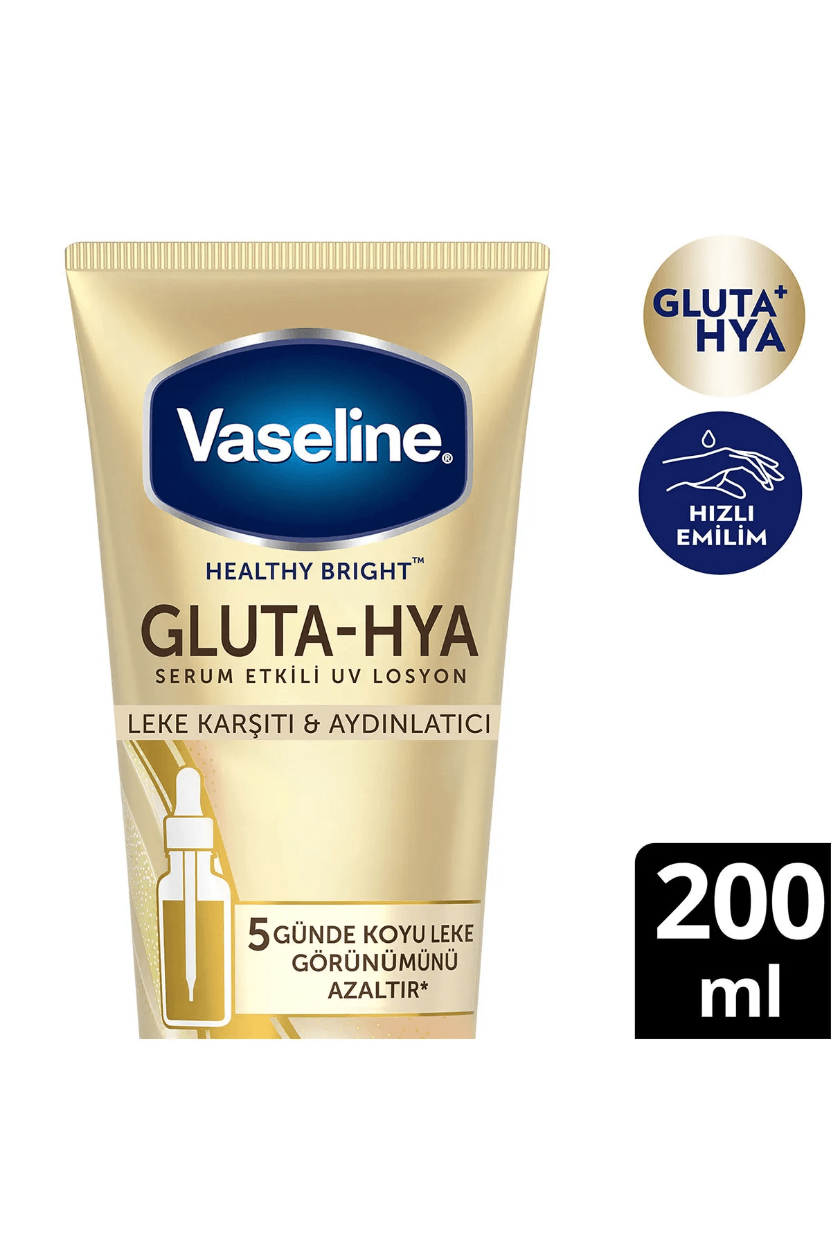 Vaseline Gluta-Hya Leke Karşıtı & Aydınlatıcı Serum Etkili Losyon 200 Ml