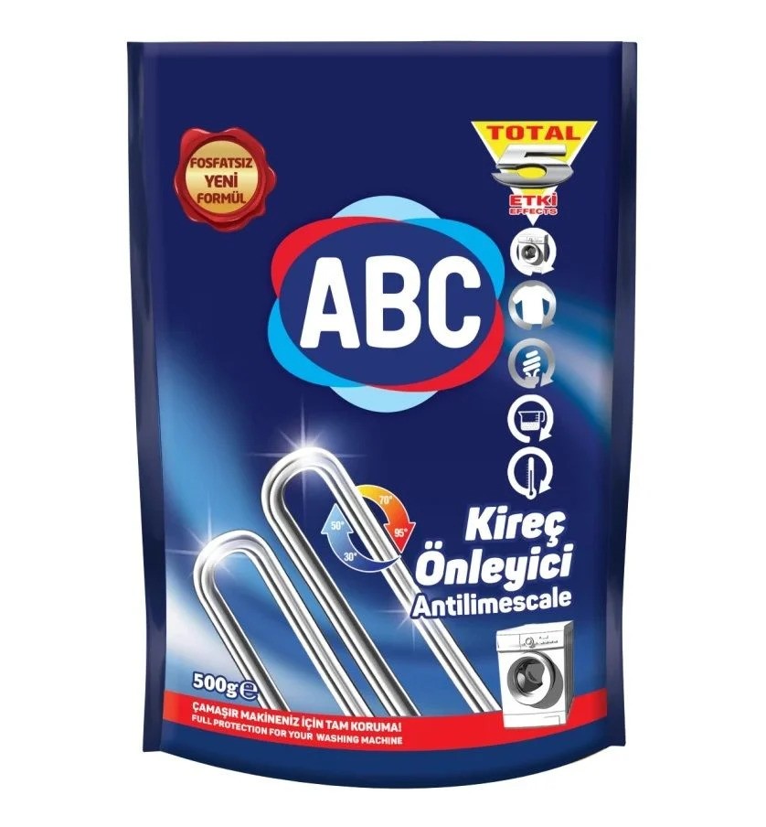 ABC Çamaşır Mak. Kireç Önleyici Antilimescale 500 Gr