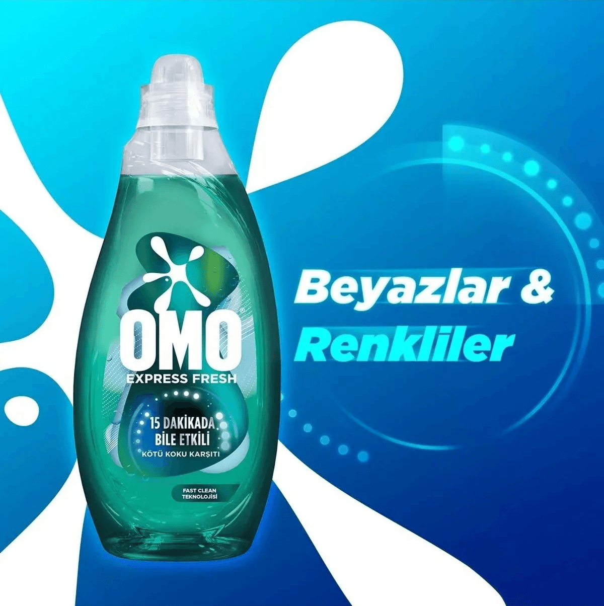 Omo Express Fresh Sıvı Deterjan 37 Yıkama 1480 Ml