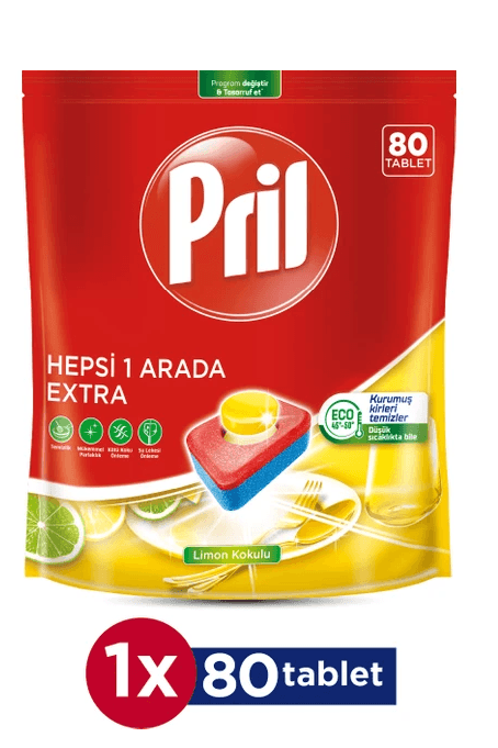 Pril Hepsi 1 Arada Extra 80'li