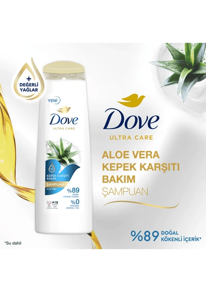 Dove Ultra Care Kepek Karşıtı Bakım Şampuanı Aloe Vera 400 Ml