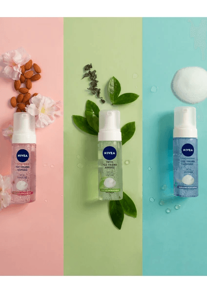 Nivea Yatıştırıcı Kuru Ve Hassas Ciltler İçin Badem Yağı Özü Yüz Temizleme Köpüğü 150 Ml