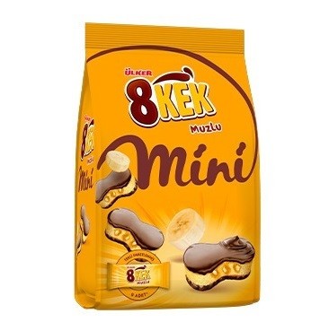 Ülker 8 Kek Muzlu Mini Kek Poşet 162 Gr 10'lu