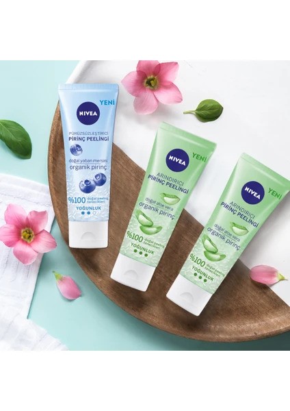 Nivea Arındırıcı Organik Aloe Vera Özü Pirinç Peelingi 75 Ml