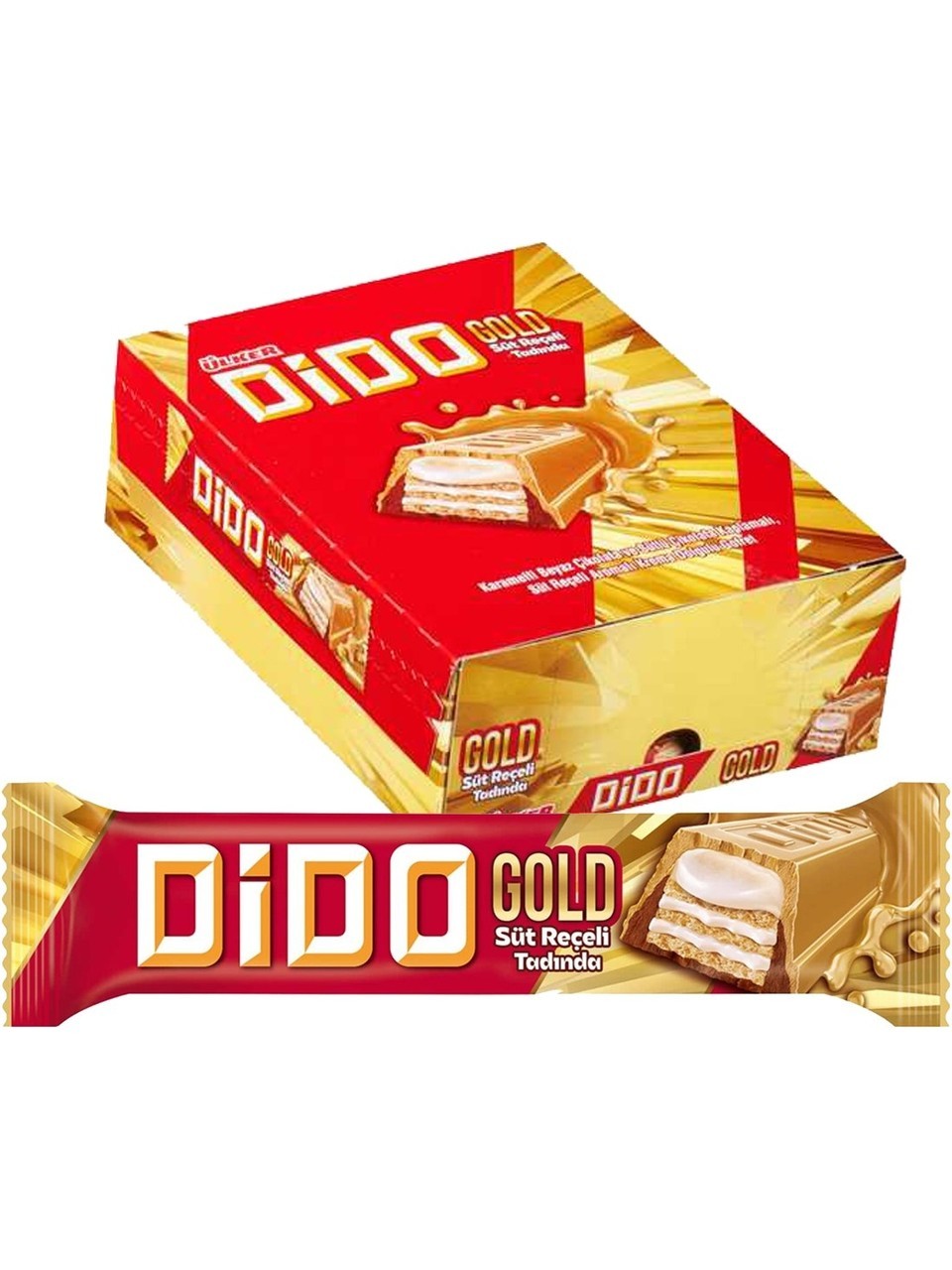 Ülker Dido Gold Süt Reçeli Tadında Gofret 36 Gr 24'lü