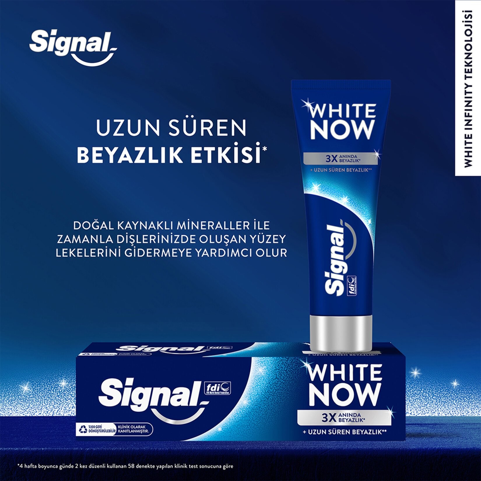 Signal White Now Uzun Süren Beyazlık Diş Macunu 75 Ml