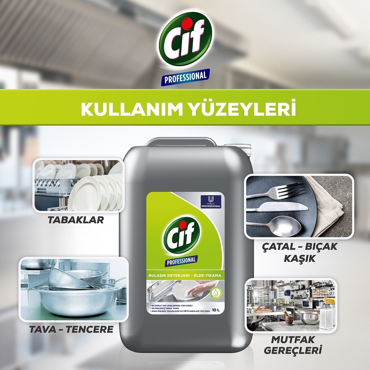 Cif Professıonal Elde Yıkama Bulaşık Deterjanı 10 Lt