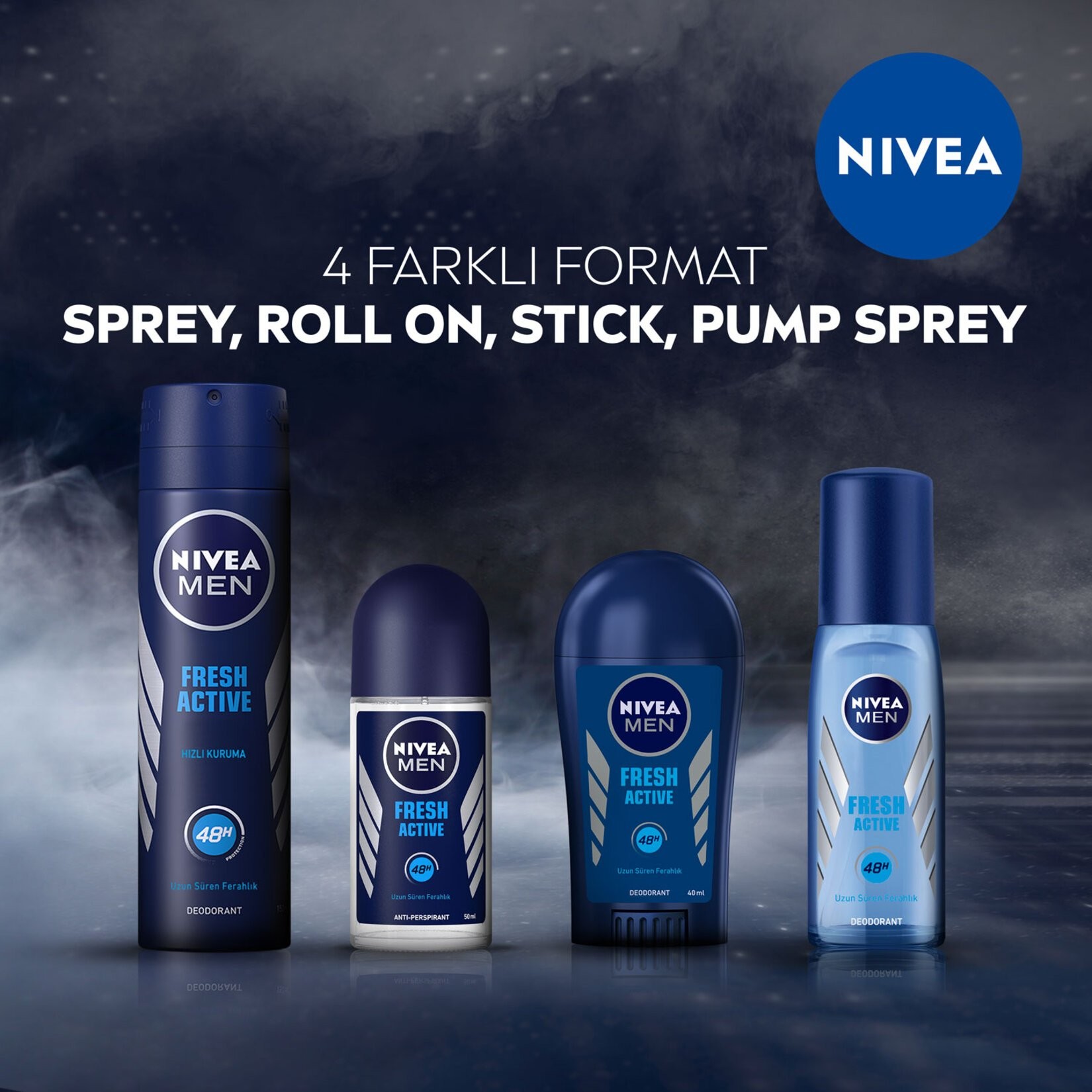 Nivea Men Fresh Active Deodorant 50 Ml