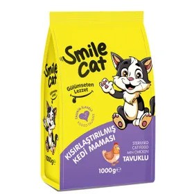 Smile Cat Kısırlaştırılmış Kedi Maması Tavuklu 1000 Gr