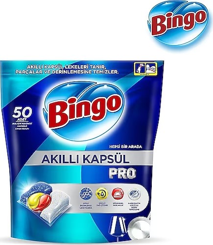 Bingo Akıllı Kapsül Pro Hepsi Bir Arada Bulaşık Mak. Tableti 50 Li