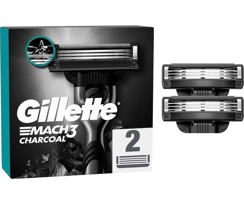 Gillette Mach3 Charcoal Yedek Tıraş Bıçağı 2 Adet