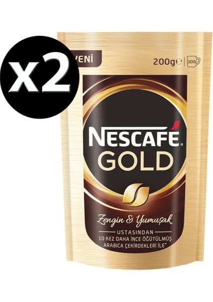 Nescafe Gold Kahve 200 Gr * 2