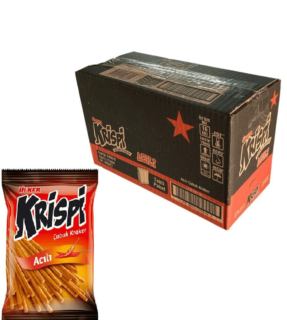 Ülker Krispi Acılı Çubuk Kraker 43 Gr 15 Paket