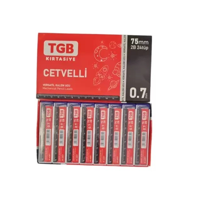 Tgb Kırtasiye Cetvelli Versatil Kalem Ucu 0.7 Mm 2b Tgb-2829 24 Tüp