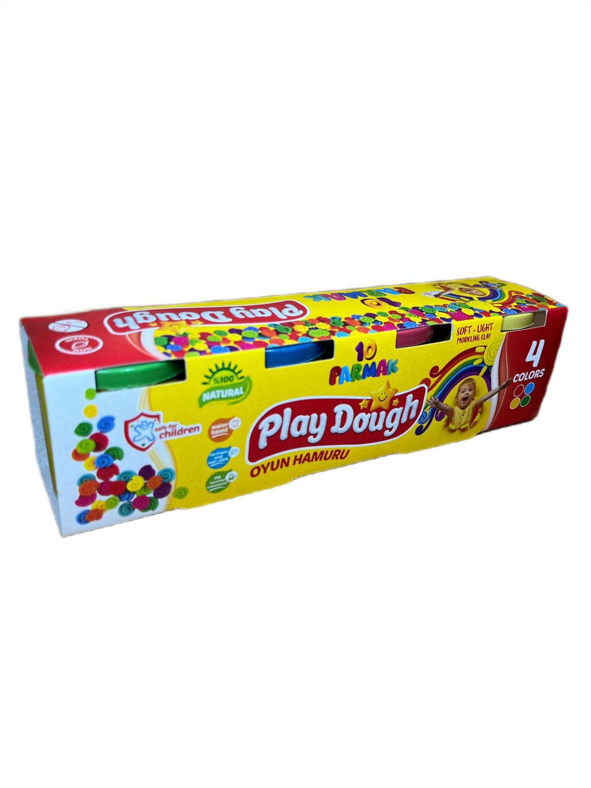 Play Dough 10 Parmak 4 Renk Oyun Hamuru 160 Gr 4'lü