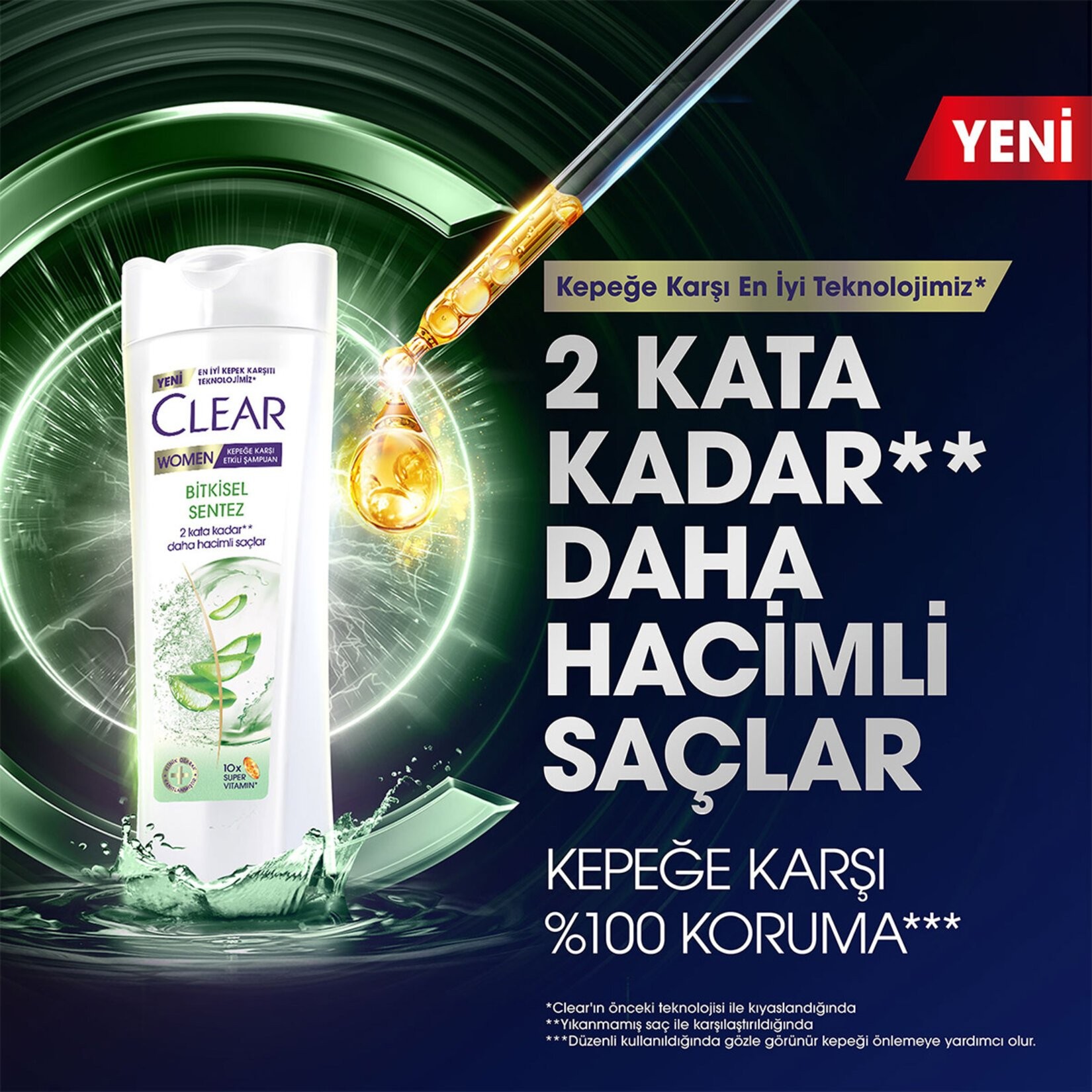 Clear Women Bitkisel Sentez Şampuan 350 Ml