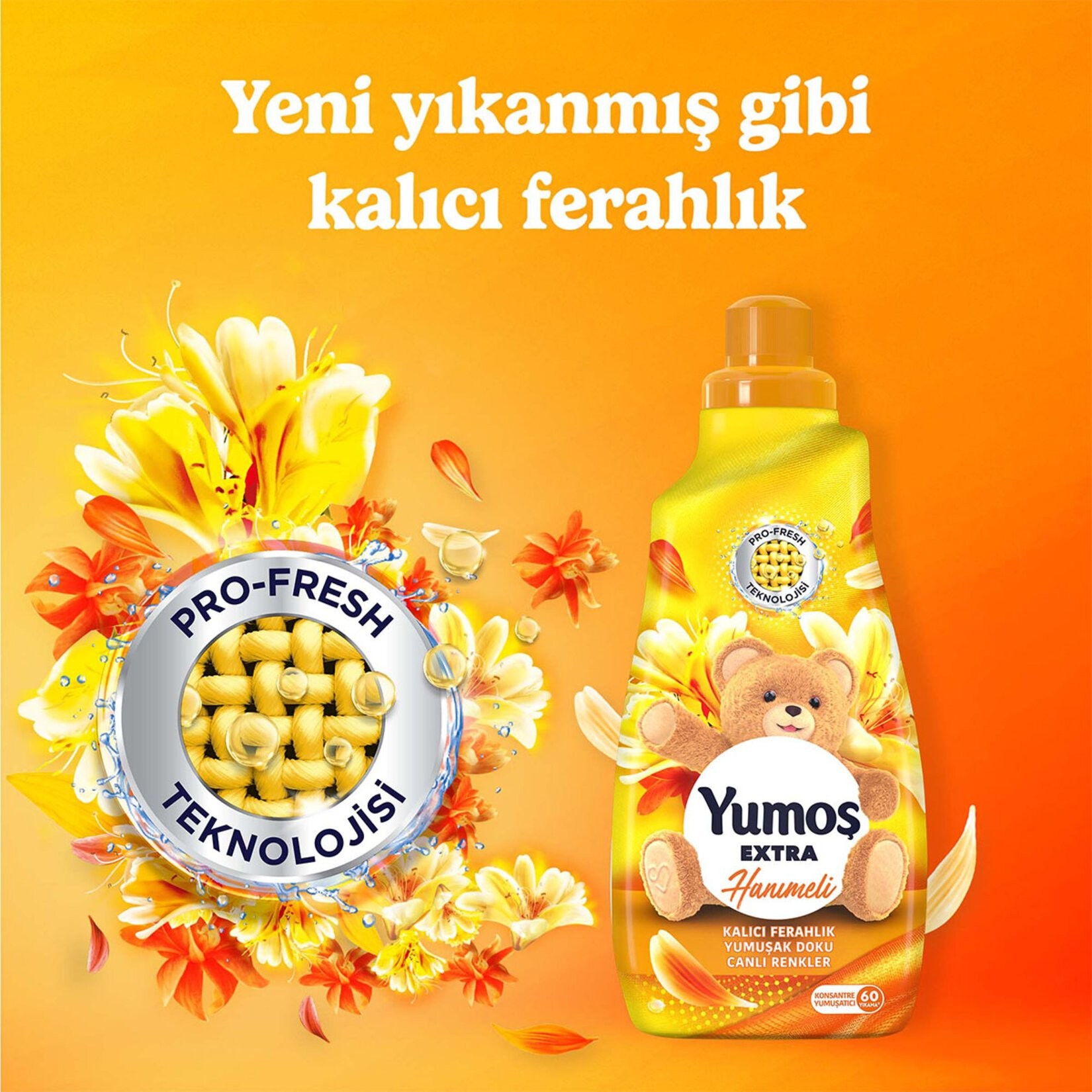 Yumoş Extra Konsantre Yumuşatıcı 60 Yıkama 1440 ML