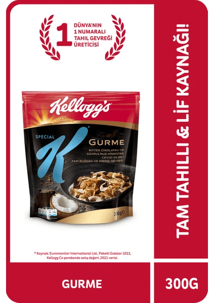 Kellogg's Special K Gurme Tam Buğday Ve Pirinç Gevreği 300 Gr