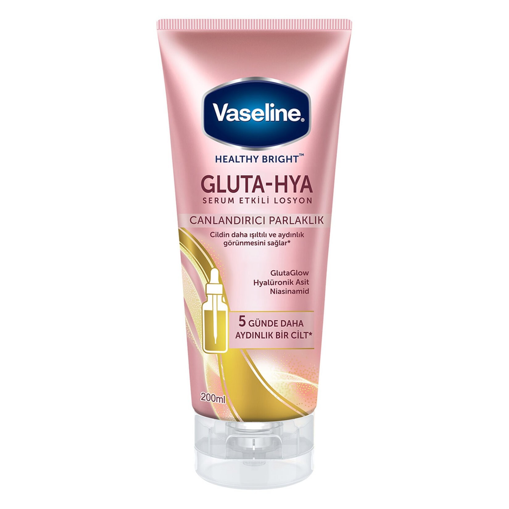 Vaseline Gluta-Hya Canlandırıcı Parlaklık Serum Etkili Losyon 200 Ml