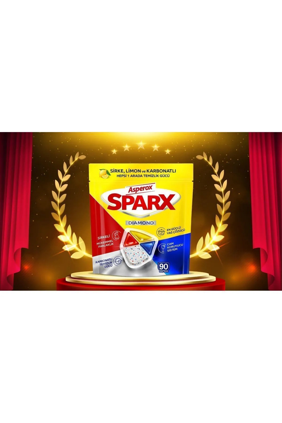 Asperox Sparx Diamond Bulaşık Mak. Tableti 60'lı