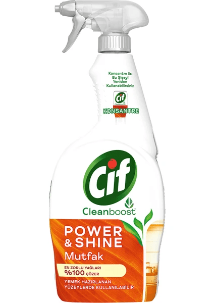 Cif Clean Boost Mutfak Sprey Temizleyici 750 Ml