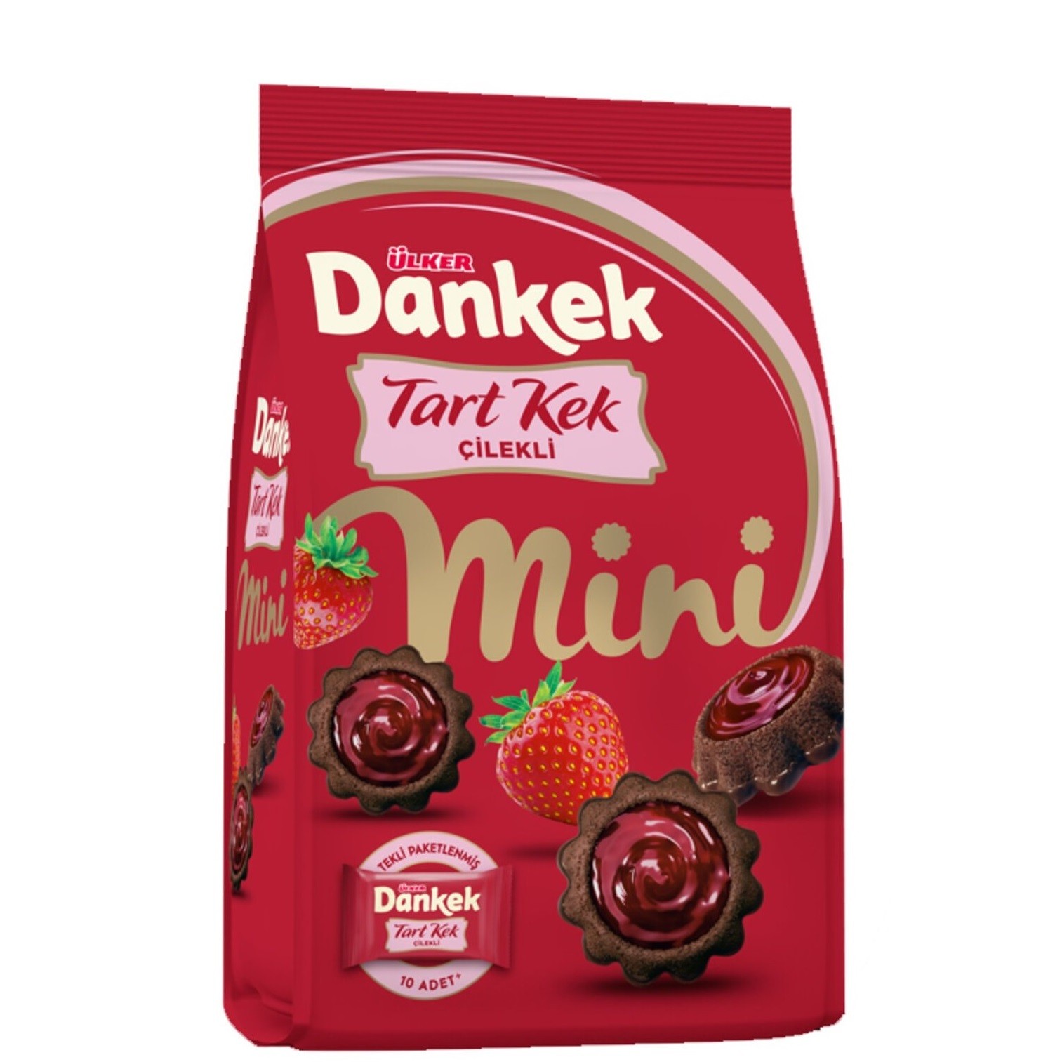 Ülker Dankek Tart Çilekli Mini Kek 150 Gr 10'lu