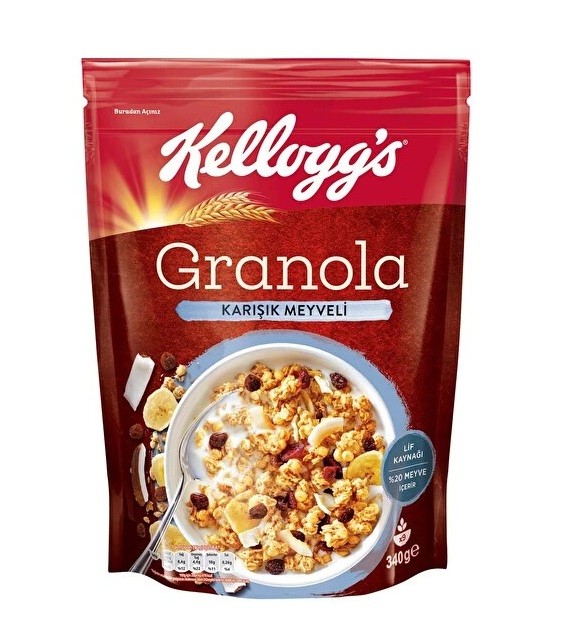 Kellogg's Karışık Meyveli Granola 340 Gr