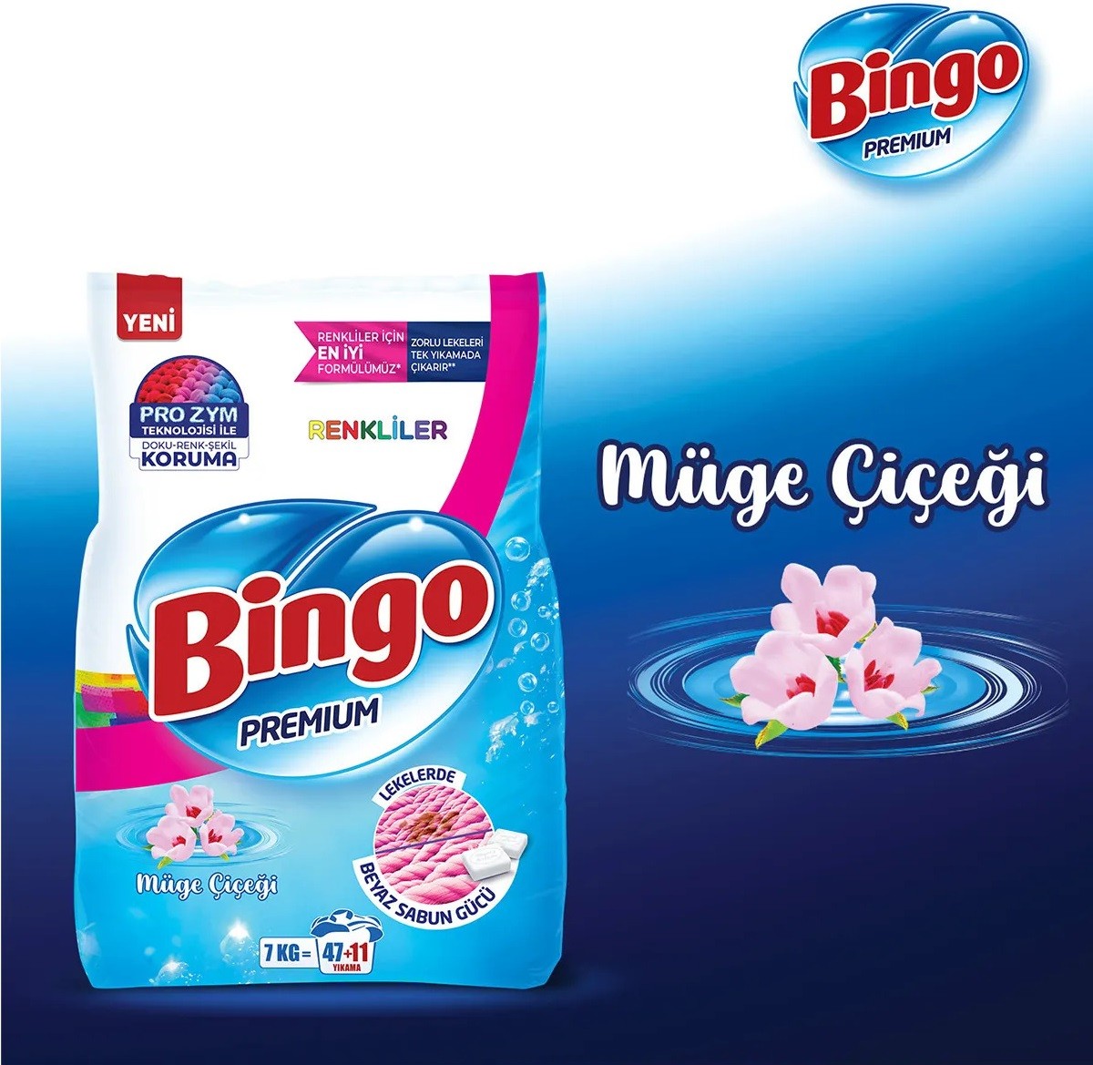 Bingo Premium Renkliler Toz Çamaşır Deterjanı 7 KĞ