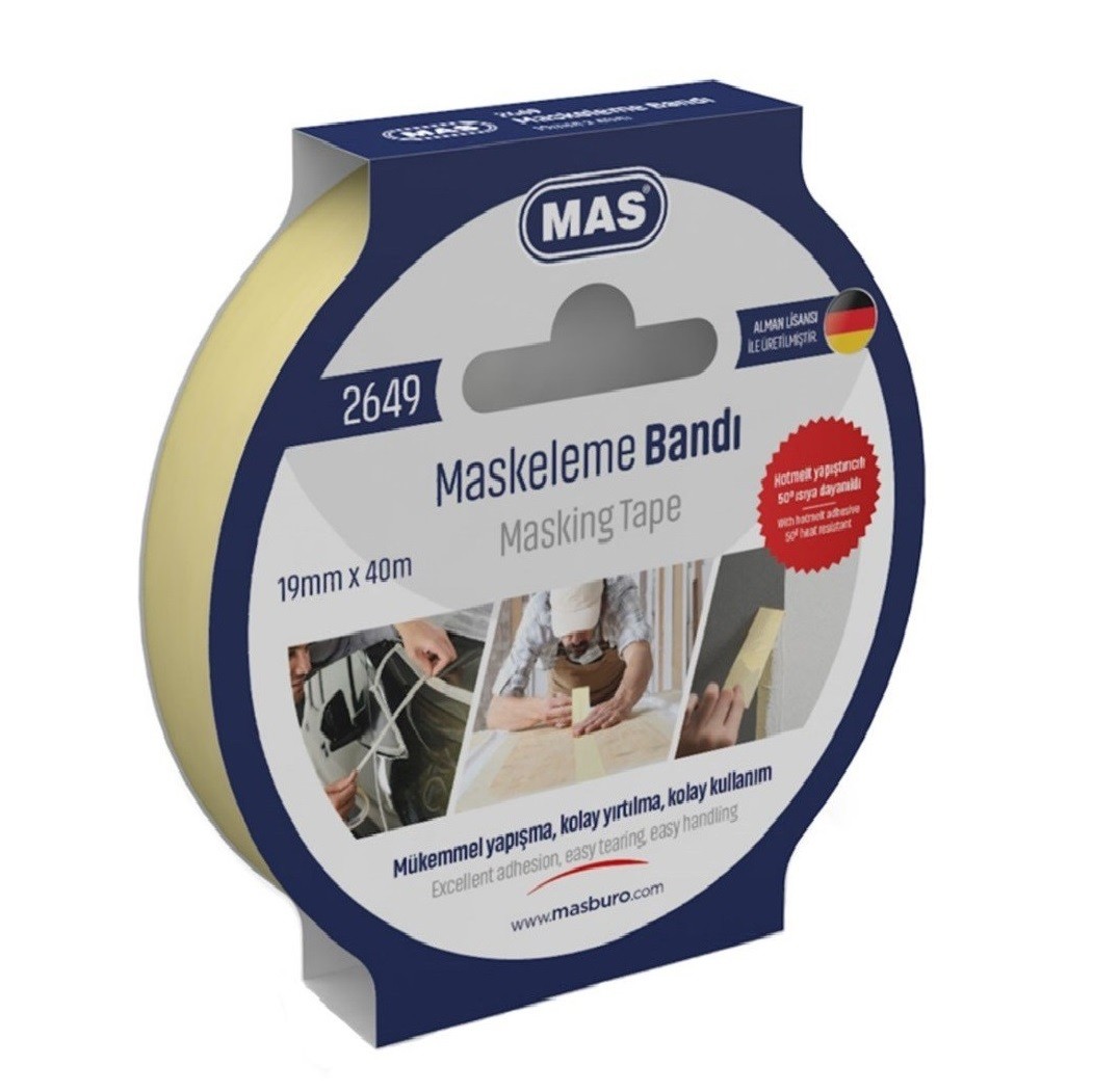 Mas Maskeleme Bandı 19 Mm X 40 M Kod:2649