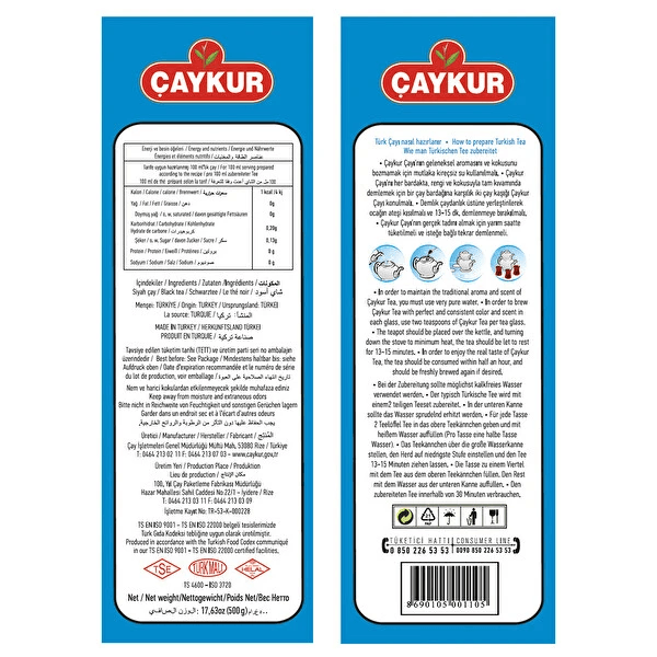 Çaykur 42 No'lu Tirebolu Çayı 500 Gr