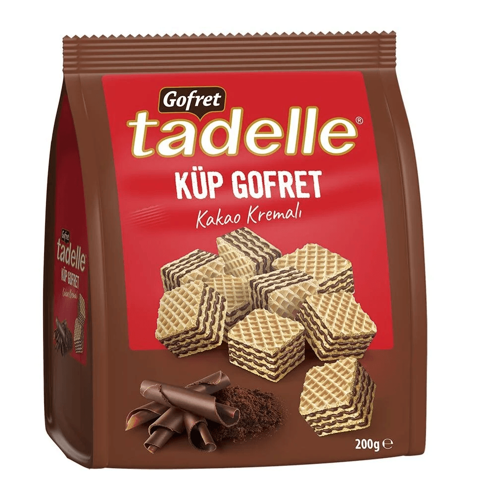 Tadelle Kakao Kremalı Küp Gofret 200 Gr