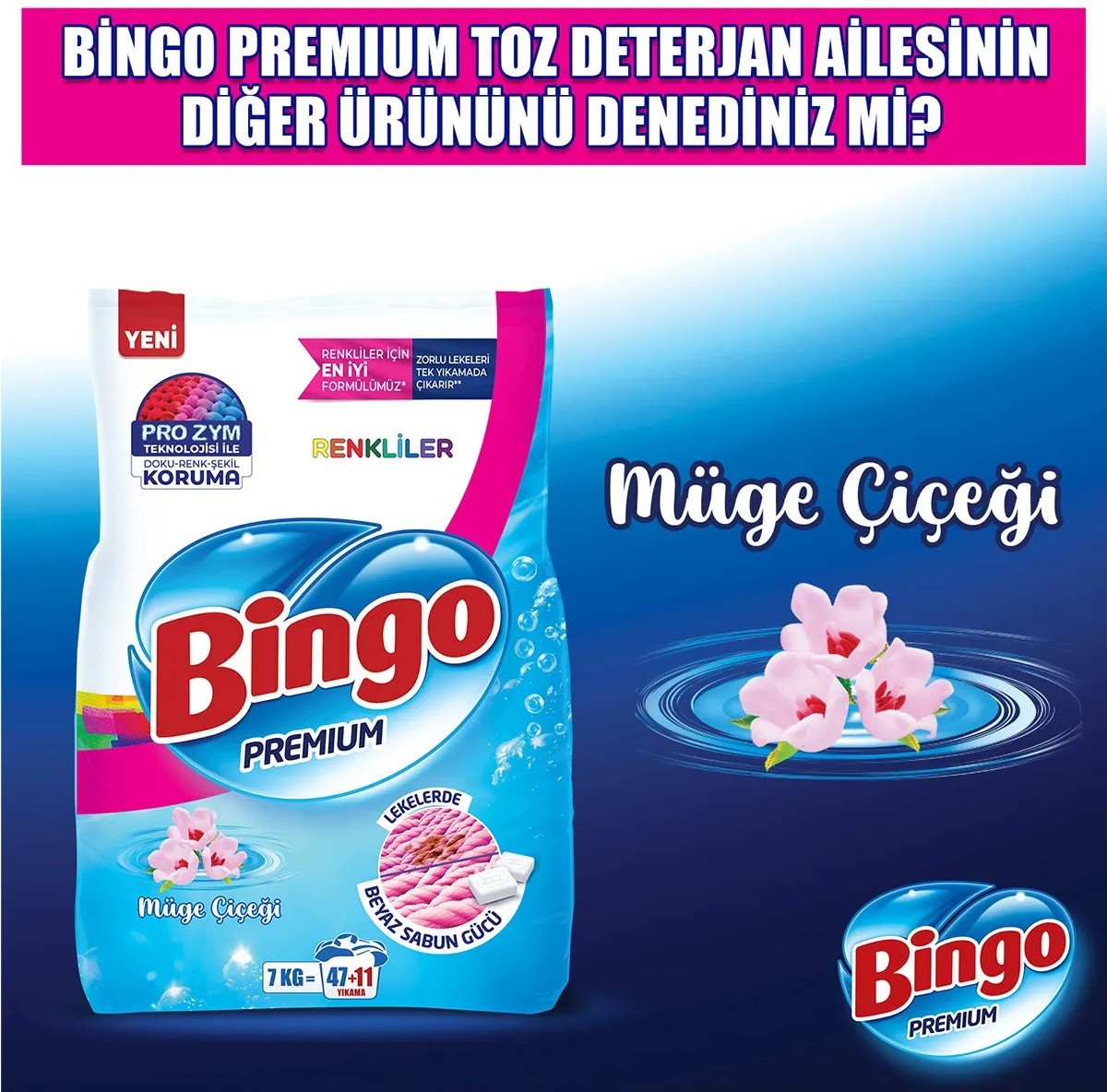 Bingo Premium Beyazlar Toz Çamaşır Deterjanı 7 KĞ