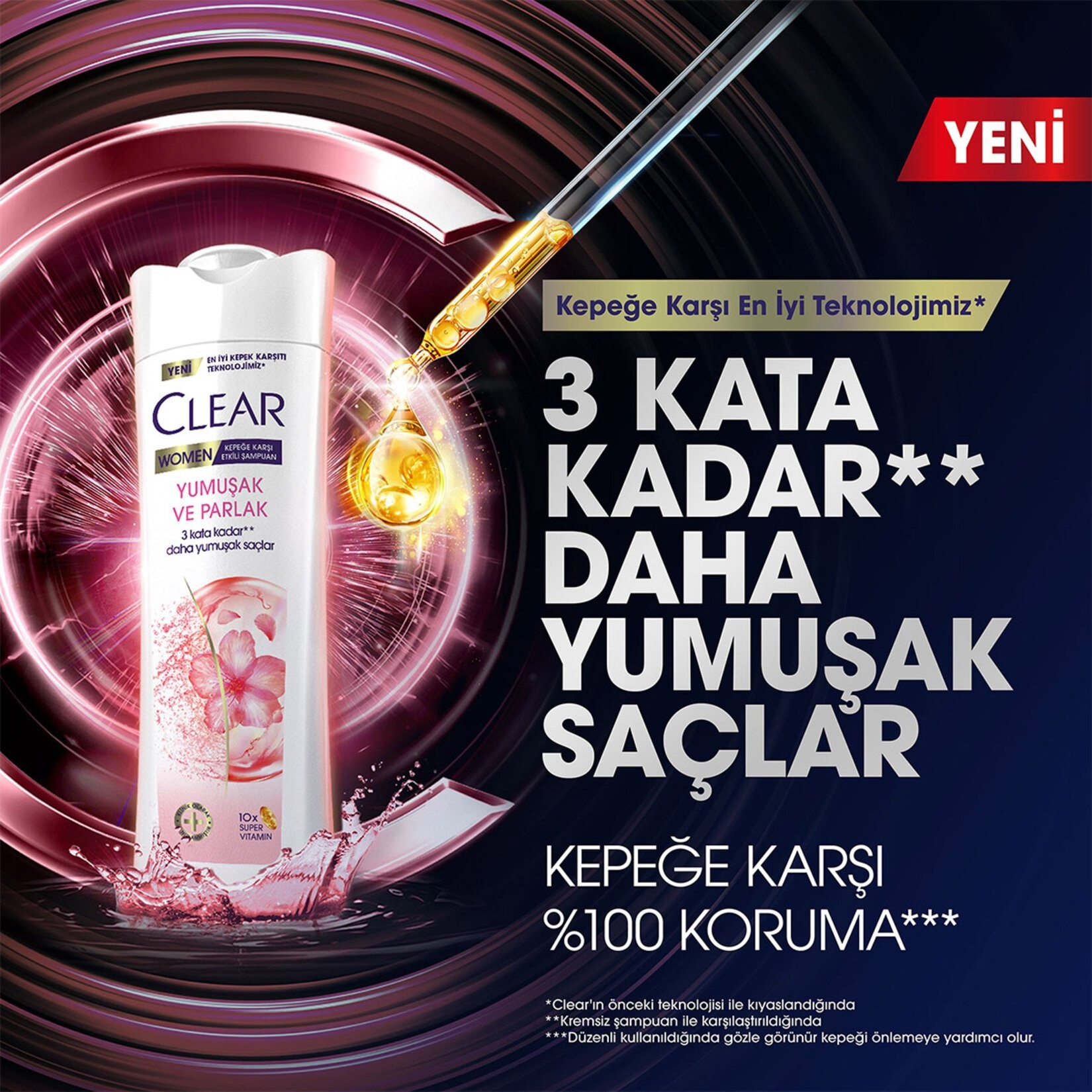 Clear Women Yumuşak Ve Parlak Saçlar Şampuan 350 Ml