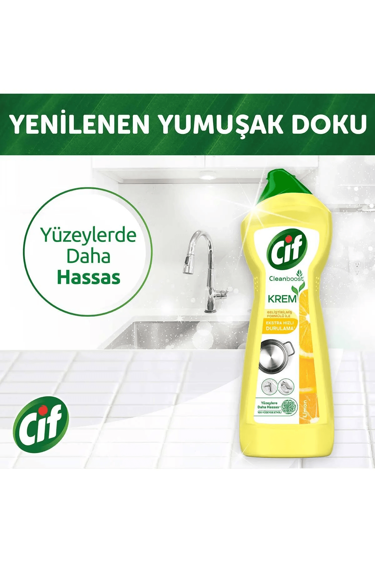 Cif Limon Krem Temizleyici 750 Ml