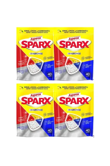 ASPEROX SPARX DIAMOND BULAŞIK MAK. TABLETİ 40 LI * 4