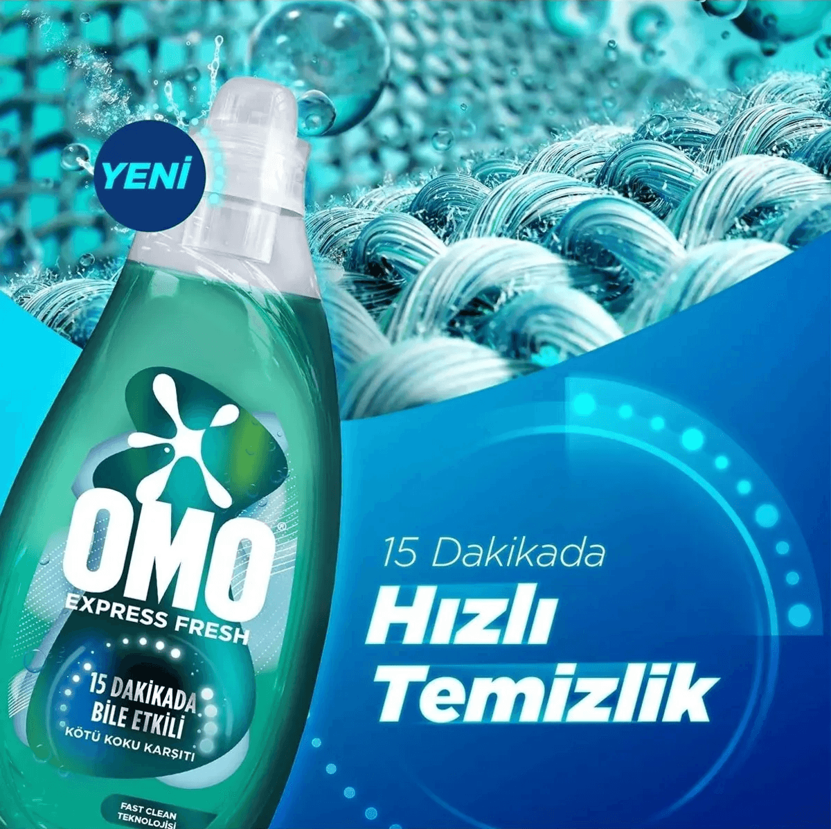 Omo Express Fresh Sıvı Deterjan 37 Yıkama 1480 Ml