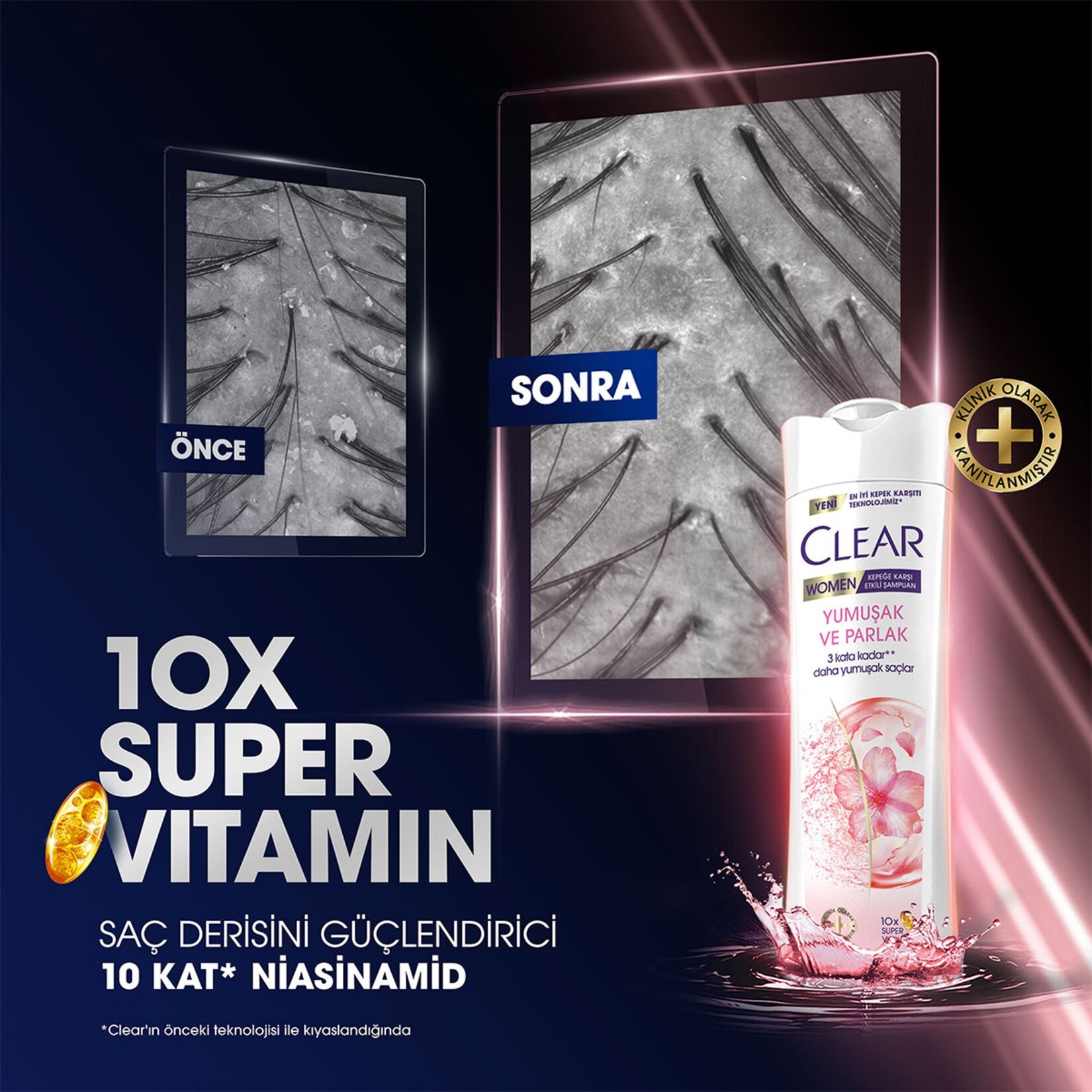 Clear Women Yumuşak Ve Parlak Saçlar Şampuan 350 Ml