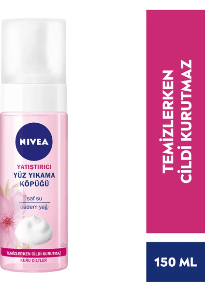 Nivea Yatıştırıcı Kuru Ve Hassas Ciltler İçin Badem Yağı Özü Yüz Temizleme Köpüğü 150 Ml