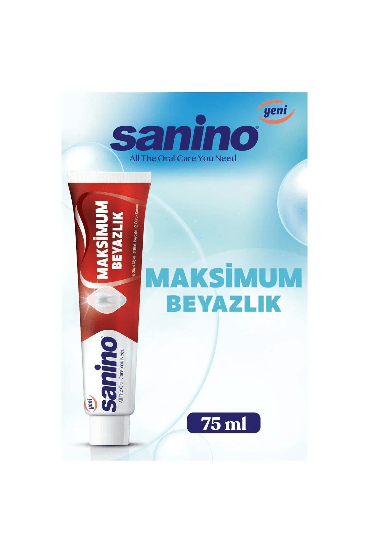 Sanino Maksimum Beyazlık Diş Macunu 75 Ml