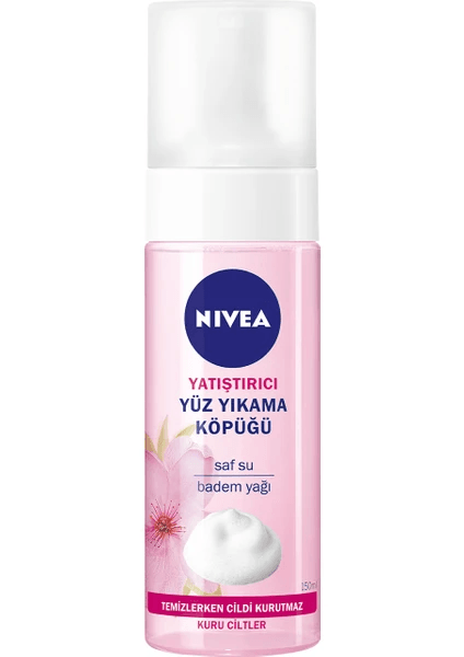 Nivea Yatıştırıcı Kuru Ve Hassas Ciltler İçin Badem Yağı Özü Yüz Temizleme Köpüğü 150 Ml