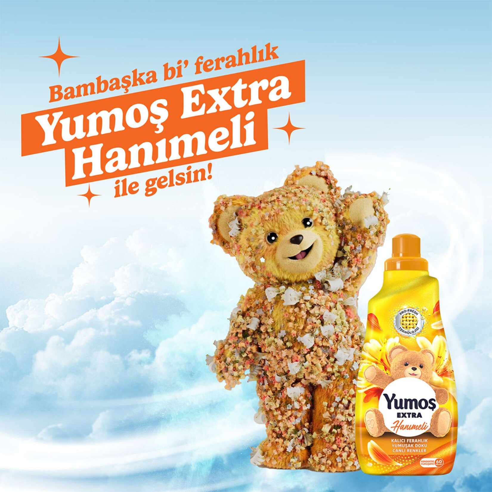 Yumoş Extra Konsantre Yumuşatıcı 60 Yıkama 1440 ML