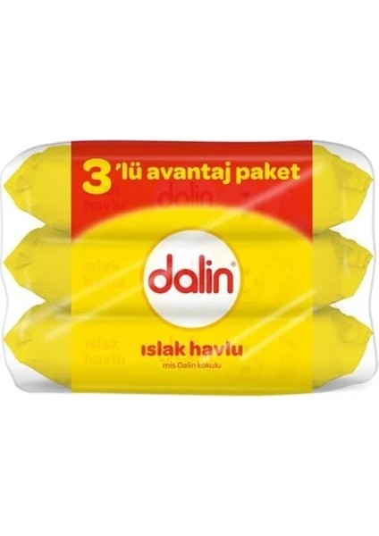 Dalin 3'lü Avantaj Paketi Islak Havlu